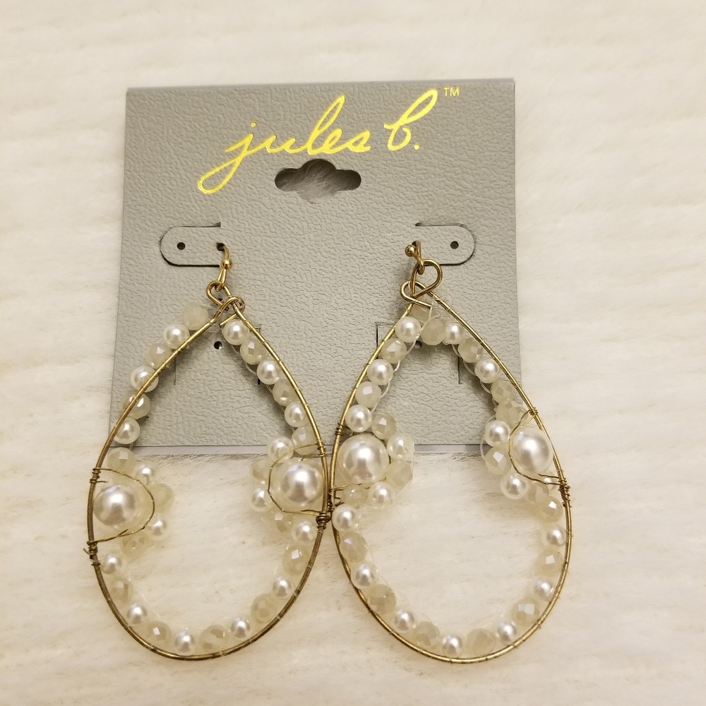 Jules B. Teardrop Beaded Earrings